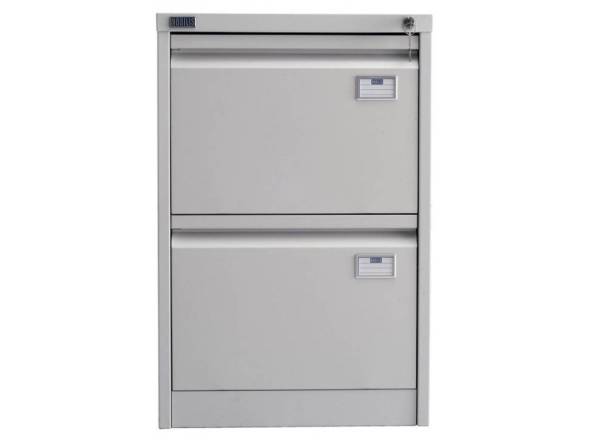 Шкаф металлический картотечный (картотека) NOBILIS NF-02, A4, 2 ящика, 713x470x630 мм