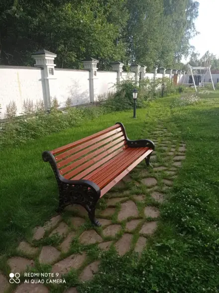 Скамейка чугунная «Новый Парк» 3,0 м (3 опоры)