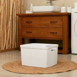 Корзина для белья Velvet, 35л, белый