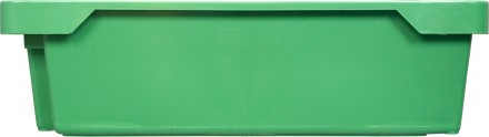 Ящик рыбный сплошной 211 800х400х225, зелёный