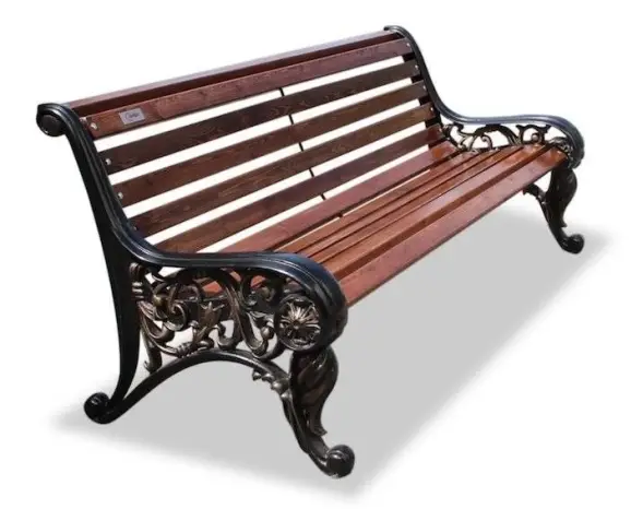 Скамейка чугунная «Парковая тишь» 3,0 м (3 опоры)
