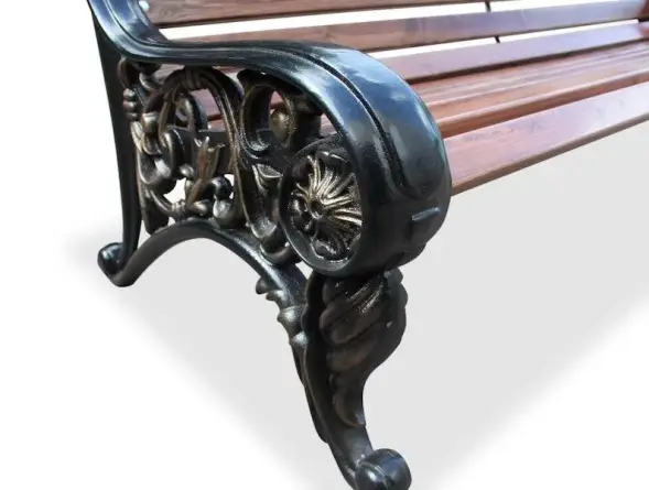 Скамейка чугунная «Парковая тишь» 3,0 м (3 опоры)