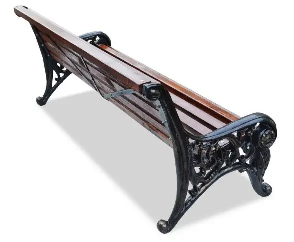 Скамейка чугунная «Парковая тишь» 3,0 м (3 опоры)