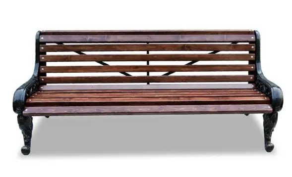 Скамейка чугунная «Парковая тишь» 3,0 м (3 опоры)