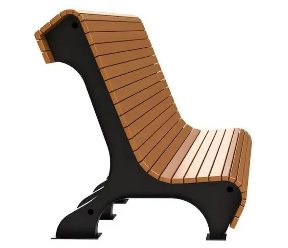 Скамейка стальная «Сафари» 2,5 м (3 опоры)