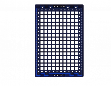 Ящик полимерный перфорированный &quot;Евролоток&quot;, 600х400х150 мм, синий