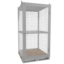 Контейнер для газовых баллонов КДР-16 1040x1135x920 мм Серый