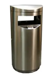 Урна-пепельница Терминал, 500х1040 мм, шлифованная, 60 л