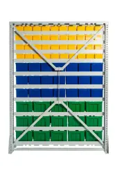 Стойка с пластиковыми ящиками Стелла-техник C1-04-03-03