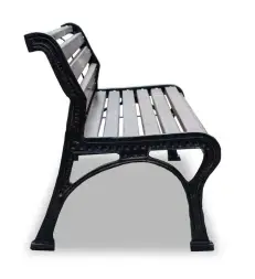 Скамейка чугунная «Ретро стиль» без подлокотников 3,0 м (3 опоры)