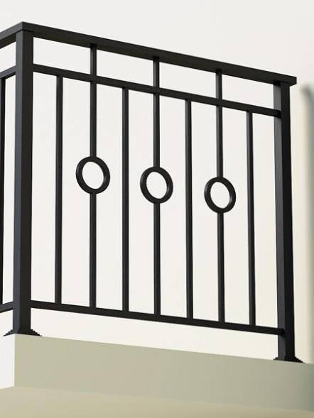 Металлическое балконное ограждение БО-4, 1 пог. м.