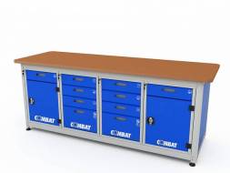 Верстак ДВК с 4 тумбами COMBAT 42442.2340
