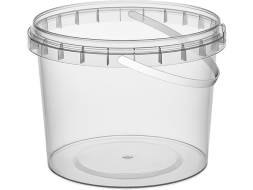 Контейнер пластиковый с ручкой круглый, 800мл, 122 мм