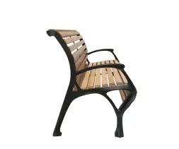 Скамейка чугунная «Голландия» с подлокотниками 3,0 м (3 опоры)