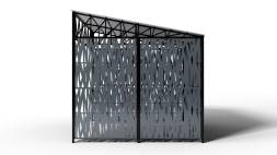 Высокая контейнерная площадка КП28, 5000x6000x5000 мм