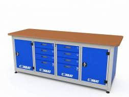 Верстак ДВК с 4 тумбами COMBAT 41441.2340