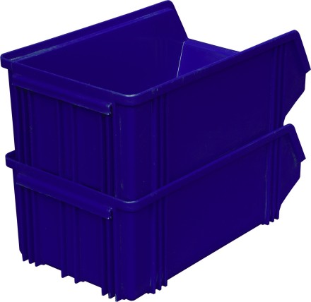 Ящик (лоток) для склада 400x230x150 мм, арт. 7963, PP, штабелируемый
