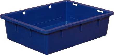 Ящик сырково-творожный без крышки 306, 532х400х141 мм, синий