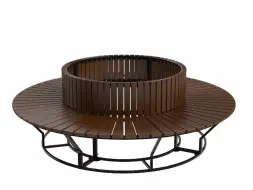 Скамейка стальная «Диван круглый» R750