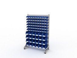 Стеллаж для пластиковых лотков S-BOX односторонний 1500x1000x450.04