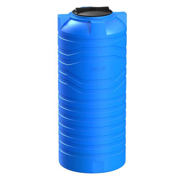 Емкость пластиковая цилиндрическая вертикальная, 400 л, синий [TN400S13]