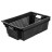 Ящик овощной пластиковый 102, 600x400x200 мм, PP, чёрный