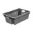 Ящик овощной пластиковый 102, 600x400x200 мм, PP, чёрный