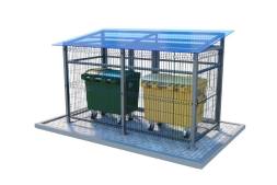 Контейнерная площадка открытого типа из 3D-панелей КП24, 3000x2000x2500 мм