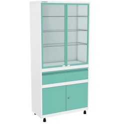 Медицинский шкаф ШМС-2-А-Р-2-Ц [10871]