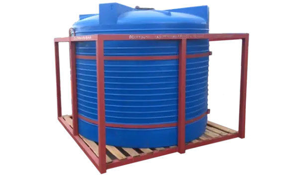 Металлическая кассета одинарная для установки бочки Т 4500 л на агротехнику или грузовой автотранспорт