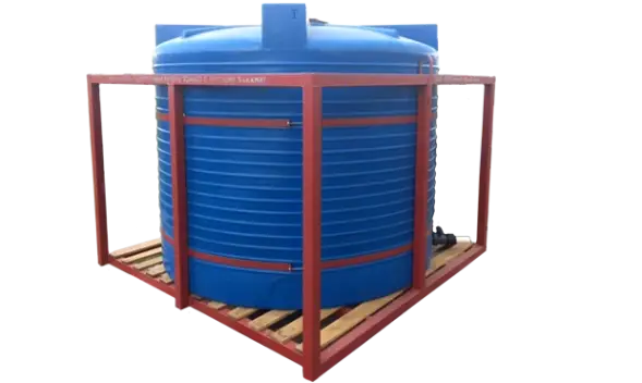 Металлическая кассета одинарная для установки бочки Т 4500 л на агротехнику или грузовой автотранспорт