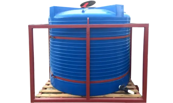 Металлическая кассета одинарная для установки бочки Т 4500 л на агротехнику или грузовой автотранспорт