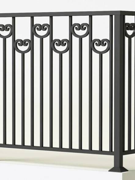 Металлическое балконное ограждение БО-16, 1 пог. м.