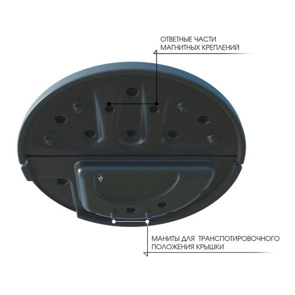 Крышка колодца Rostok складная