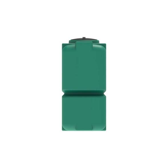 Емкость пластиковая для воды и дизельного топлива ST 2000 л с патрубками d100мм и резьбовой крышкой под плотность вещества до 1.0 г/см3, зеленый