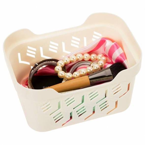 Корзинка универсальная Deluxe, 189x132x110 мм, 1,9 л, бежевый