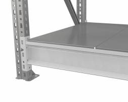 Полка яруса для складских среднегрузовых стеллажей ПРАКТИК MS Pro 40х15 Z, 400x150x30 мм [ER-00005916]