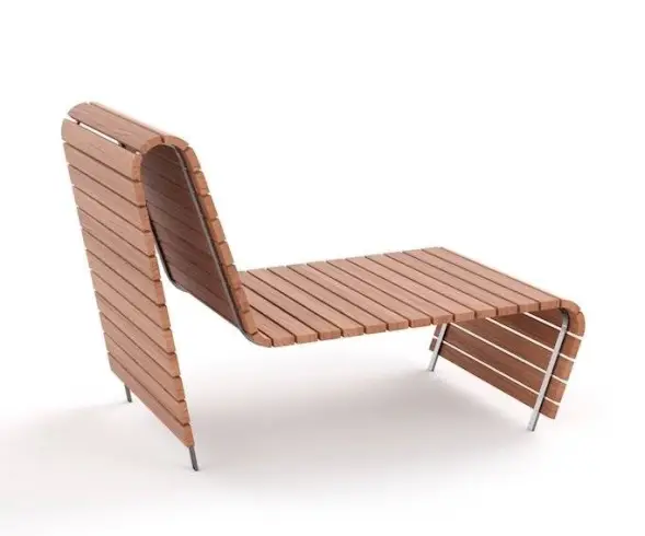 Парковый лежак 2 1,4 м (композит)