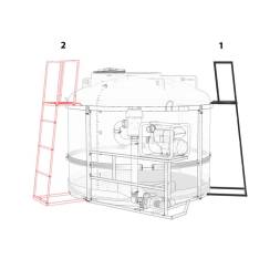Лестница с трапом сборно-разборная для обрешеток TRF/TRN