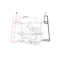 Лестница с трапом сборно-разборная для обрешеток TRF/TRN