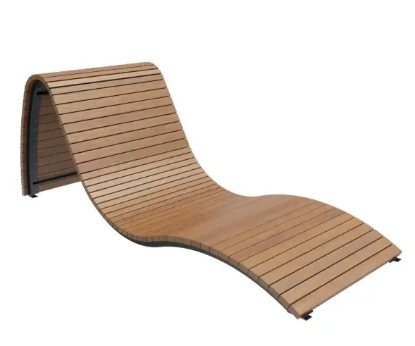Парковый лежак «Волна» 200 см