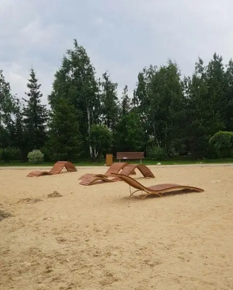 Парковый лежак «Волна» 200 см