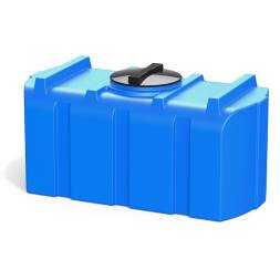 Емкость (бак) для воды пластиковая горизонтальная Полимер-Групп R 300, 300 л, синий [TR300S13]