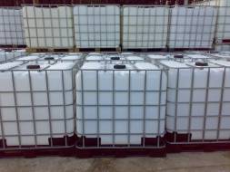 Еврокуб (IBC-контейнер) с краном на деревянном поддоне, 1000 л, белый [10090001]