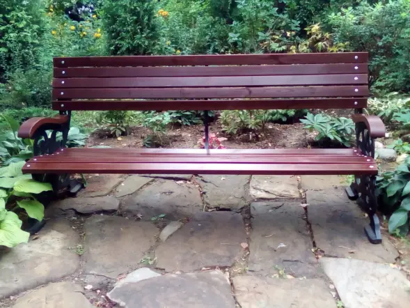 Скамейка чугунная «Флора» 0,75 м (кресло)