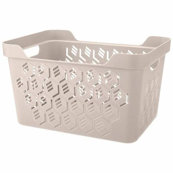 Корзинка универсальная Deluxe, 380x276x220 мм, 18 л, светло-бежевый