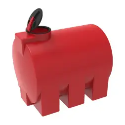 Емкость для хранения жидких минеральных удобрений (КАС, ЖКУ и др) 3000 ЭВГ с откидной крышкой красный