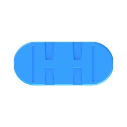 Емкость пластиковая прямоугольная для хранения воды, жидкостей и дизельного топлива, 1000 л, синий [TSN1000S13]