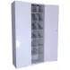 Шкаф для противогазов ХПГ-35 с дверьми 1730x870x380 мм Светло-серый