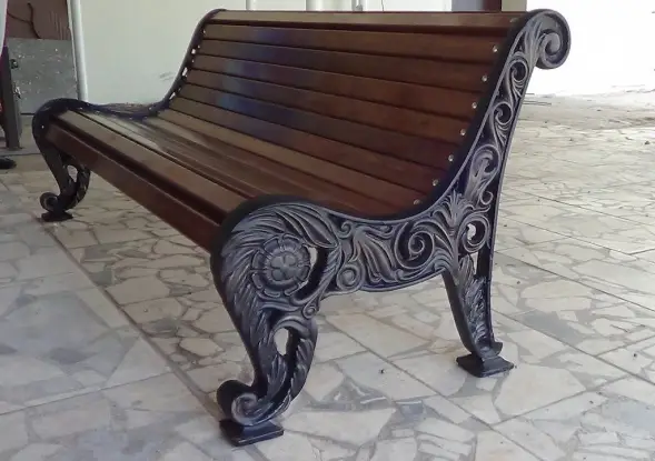 Скамейка чугунная «Нескучный Сад» 3,0 м (3 опоры)